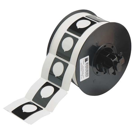 Brady Raised Panel Label, Black, Labels/Roll: 200 B30EP-167-593-BK