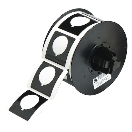 Brady Pre-Cut Label Stock Roll, Black, Gloss B30EP-169-593-BK