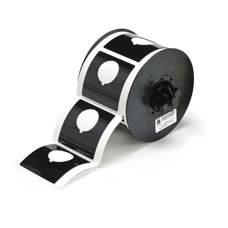 Brady Raised Panel Label, Black, Labels/Roll: 145 B30EP-170-593-BK