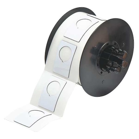 Brady Raised Panel Label, White, Labels/Roll: 180 B30EP-168-593-WT