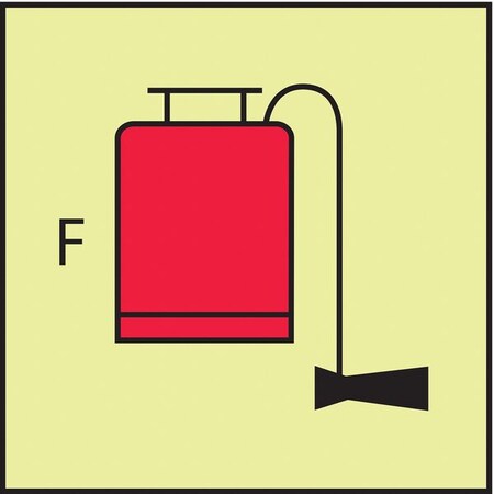 Accuform IMO (International Maritime Organization) Safety Sign, 6" Height, 6" Width, Plastic, Square MLMR675GX