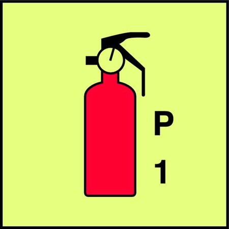 Accuform IMO Safety Sign, 6"X6", Polyester MLMR774GE