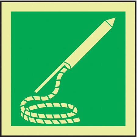 Accuform No Header, Pictogram Only, 6" W x 6" H, Square, Plastic MLMR136GX