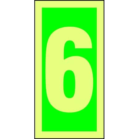 Accuform Notice Sign, 6 x 3In, GRN/Glow WHT, 6, ENG, MLMR306GE MLMR306GE