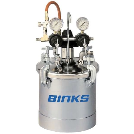 BINKS Pressure Tank, 2.8 Gal 83C-221