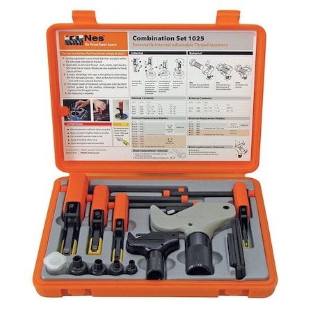 Zoro Select Thread Repair Kit, External 5/32 in to 1 1/2 in, Internal 5/16 in to 1 1/4 in, Steel NES1025