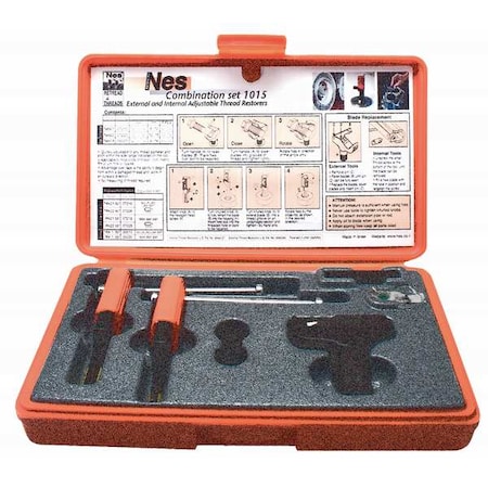 Zoro Select Thread Repair Kit, External 5/32 in to 3/4 in, Internal 5/16 in to 5/8 in Thrd Sz, Steel, Steel NES1015