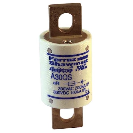 Mersen Semiconductor Fuse, 125A, Fast-Acting, 300V AC, Bolt-On A30QS125-4