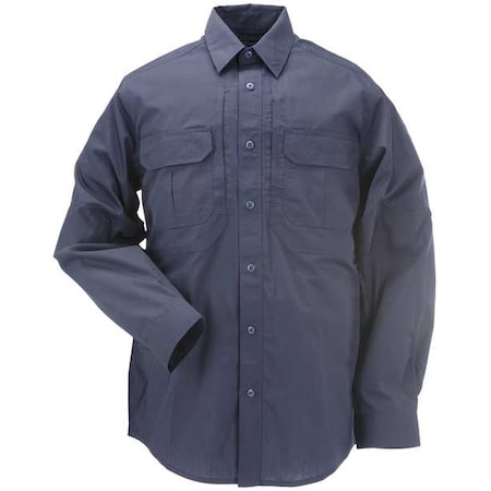 5.11 Tactical Shirt, 35% Cotton, 65% Polyester, Button, 4 Pocket(s), Navy, 3XL 72175ABR-724-3XL