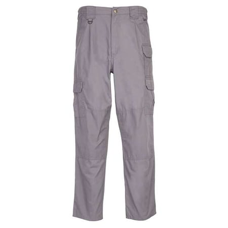 5.11 Men's Tactical Pants, 28 in, Gray, 100% Cotton Canvas 74251