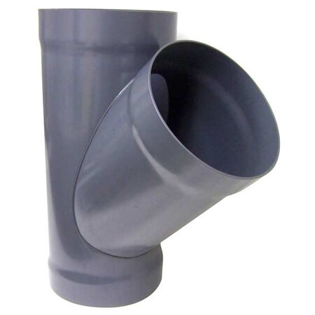 Plastic Supply 16"dia 34.6/8"L 45 Degrees  PVC Wye Branch, 16 in Duct Dia, Type I PVC, 34-5/8" L PVCW16