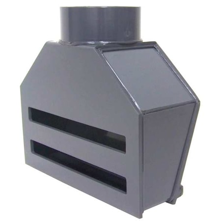 Plastic Supply Intake Fume Hood, 12" 11 in H PVCHS112