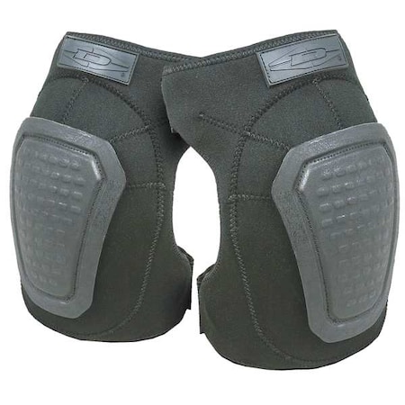 Damascus Gear Knee Pad, Non-skid, Foam Pad, Foam Cap, hook-and-loop Closure, 2 Straps, Black, Universal DNKP-B