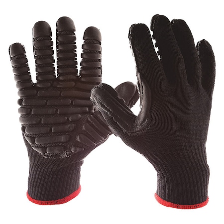 IMPACTO Glove, M, Palm Type Coated, PR BLACKMAXXISO30