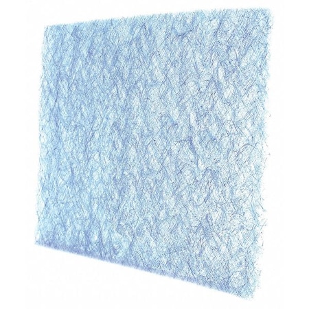 AIR HANDLER 16" x 16" x 1" Fiberglass Air Filter Pad Less Than 5 MERV, Blue/White 6U626