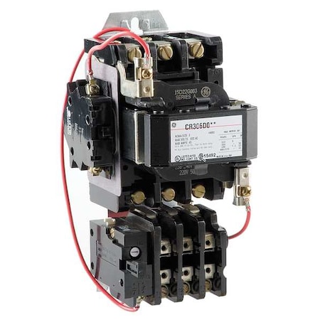 Ge Magnetic Motor Starter, Non-Reversing, 240V AC, 3 P CR306D003