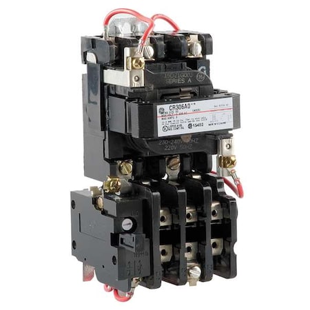 Ge Magnetic Motor Starter, Non-Reversing, 240V AC, 3 P CR306A003