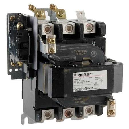Ge 480VAC Non-Reversing Magnetic Contactor 3P 90A NEMA 3 CR305E004