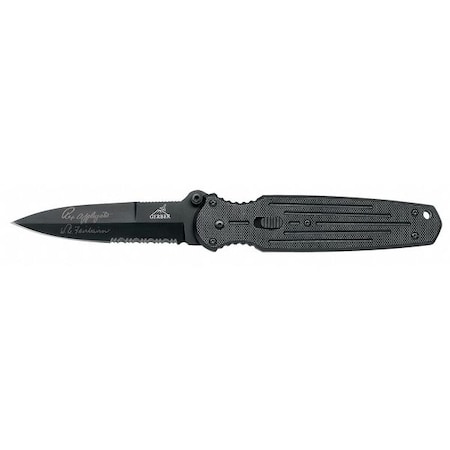 Gerber Folding Knife, Serrated, DropPoint, 3-23/32 22-41966