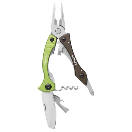 Gerber Multi-Tool, Grn/Blk, 9 Tools, 11 Functions 31-000238