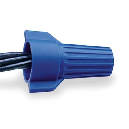 Buchanan Twist-On Wire Connector, 6 AWG Max, Blue, Polypropylene Insulation, 600 V, 50 PK WT54-1