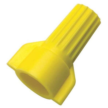 Buchanan Twist-On Wire Connector, 10 AWG Max, Yellow, Polypropylene Insulation, 600 V, 100 PK WT51-1