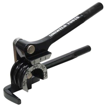 Uniweld Tube Bender, 1/4, 5/16, 3/8 In, Soft Metals 70015