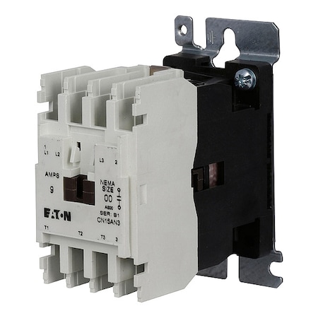 Eaton 120VAC Non-Reversing Magnetic Contactor 3P 9A NEMA 00 CN15AN3AB