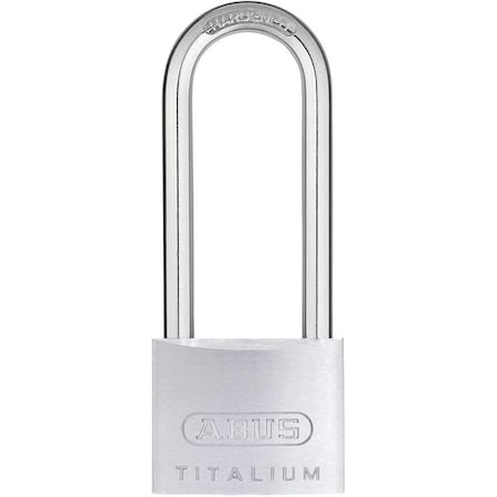 Abus Lockout Padlock, Keyed Alike, Aluminum, Silver, 2 1/2 in Shackle Height, 1 9/16 in Body Width 64TI/40HB-63 KA