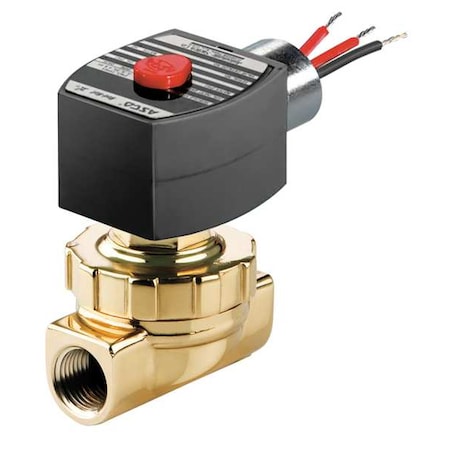 Asco Solenoid Valve, 2-Way, 2-Position, Normally Closed, 1/2 in Pipe Size, 120V AC, Diaphragm, Piston EF8220G406120/60