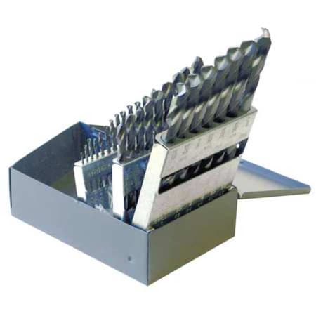Chicago-Latrobe 29PC 135 Degree Heavy-Duty Jobber Length Drill Set Chicago-Latrobe 150ASP-TC TiCN HSS 1/16-1/2x1/64 43640