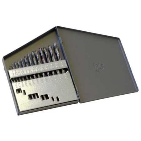 Chicago-Latrobe 13PC 135 Degree Heavy-Duty Jobber Length Drill Set Chicago-Latrobe 150ASP-TC TiCN HSS 1/16-1/4x1/64 43638