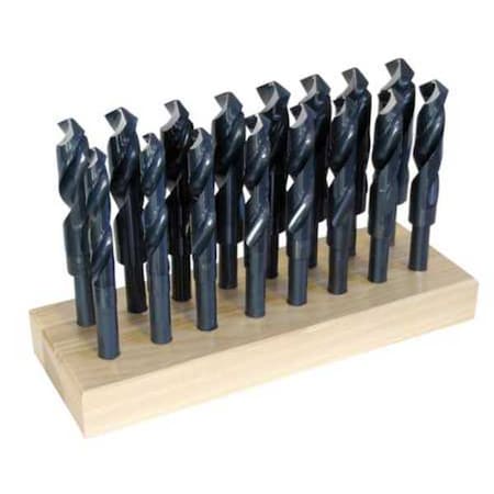 Chicago-Latrobe 16PC 1/2 Reduced Shank Silver & Deming Drill Set Chicago-Latrobe 190 Steam Oxide HSS 17/32-1in 69890