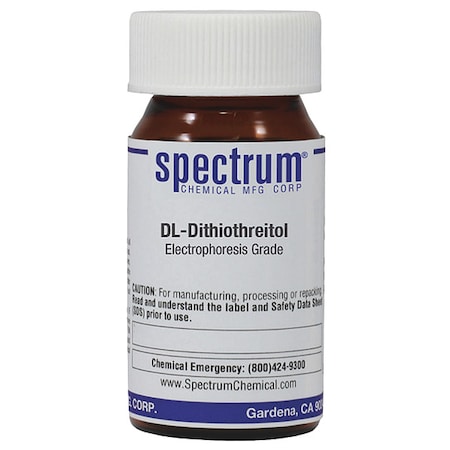 Spectrum Chemical DL-Dithiothreitol, Elctrophrss Grade, 5g D3072-5GM