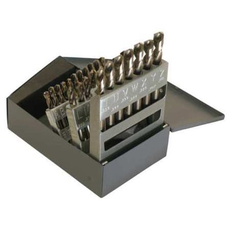 Chicago-Latrobe 26pc 135 Degree Heavy-Duty Screw Machine Length Drill 559 Straw Oxide Cobalt 8%-M42 A-Z 69855
