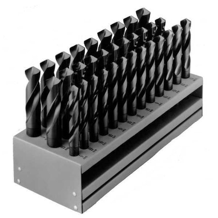 Chicago-Latrobe 33PC 1/2 Reduced Shank Silver & Deming Drill Set Chicago-Latrobe 190F Steam Oxide HSS 1/2-1IN 69848