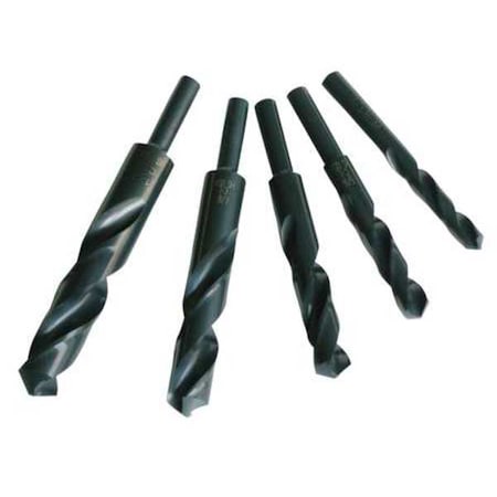 Chicago-Latrobe 5PC 1/4 Reduced Shank Silver & Deming Drill Set Chicago-Latrobe 239 Steam Oxide HSS 1/4-1/2 56340