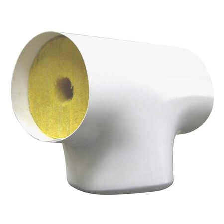 Zoro Select 4-1/8" Fiberglass Tee Pipe Fitting Insulation, 2" Wall TEE456