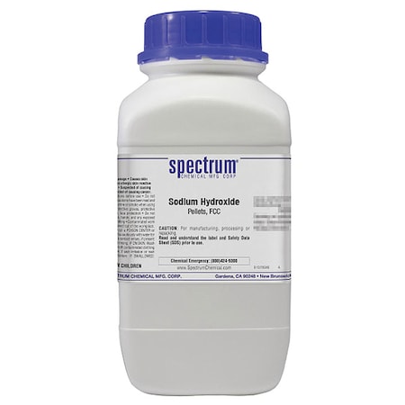 Spectrum Chemical NaOH, Pellets, FCC, 2.5kg S1303-2.5KG