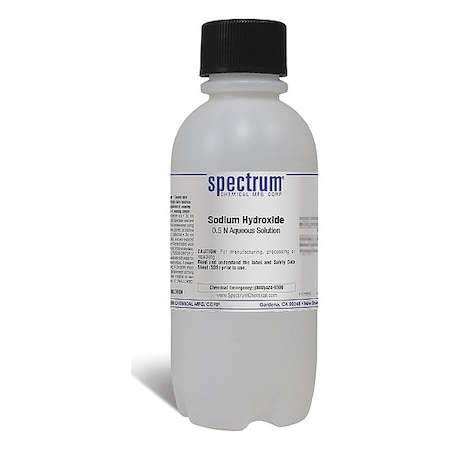 Spectrum Chemical NaOH, 0.5 N Aqs Sltn, 500mL S-360-500ML