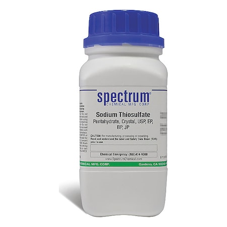 Spectrum Chemical Sodm ThioSlft, Pntahydrt, Crstl, USP, 500g SO210-500GM