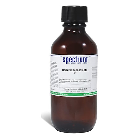 Spectrum Chemical Sorbitan Monooleate, NF, 500mL, Gls SPA83-500MLGL