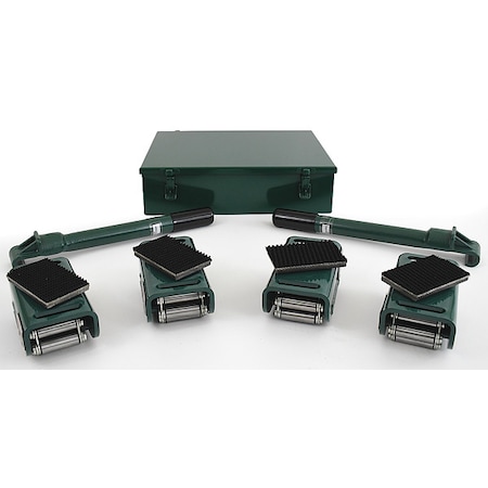 Hilman Rollers Equipment Roller Kit, Swivel, 16,000 lb. Cap KRS-8-4S