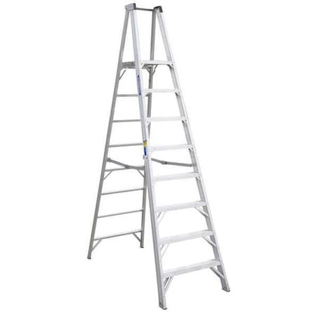 Werner 8 ft Aluminum Platform Stepladder, 375 lb Capacity P408