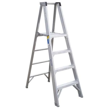 Werner 4 ft Aluminum Platform Stepladder, 375 lb Capacity P404