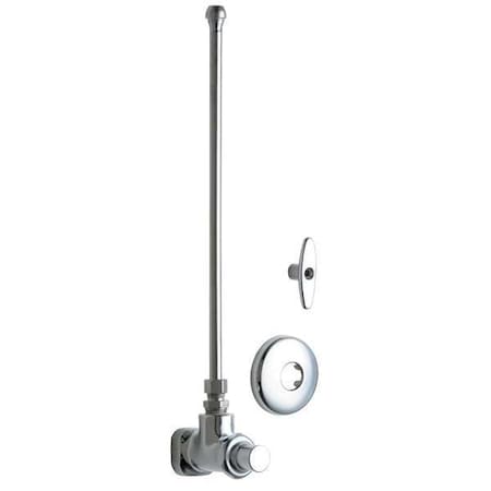 Chicago Faucet Water Supply Stop, Angle Body, 1/2 FNPT 1017-ABCP