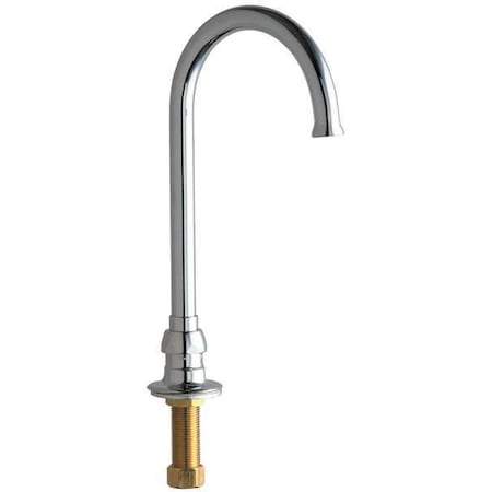 Chicago Faucet Deck Mounted Spout, Gooseneck, 1.5 GPM 626-FCABCP