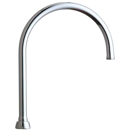 Chicago Faucet Spout Assembly, Gooseneck, 8 In Spout GN8AFCJKABCP