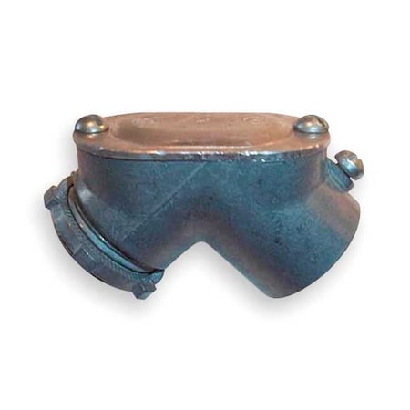 Raco EMT Connector, 1/2 in, Zinc, Plain, Gray 2762