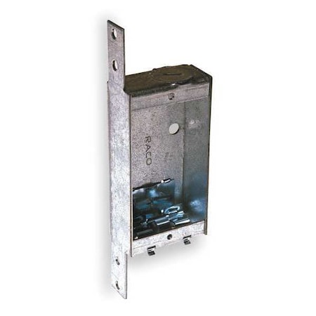Raco Electrical Box, 6.5 cu in, Switch Box Type, 1 Gang, Galvanized Zinc, Rectangular Shape 404